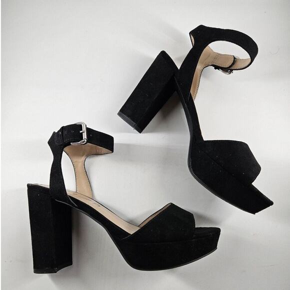 Unisa Odran Black Platform Heels Women Size 6.5 - Picture 1 of 7